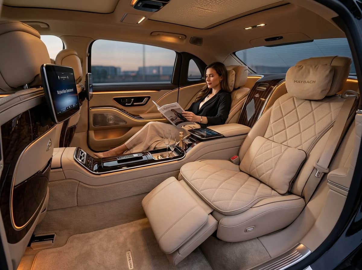 Mercedes-Maybach S-Klasse Liegesitze Fond